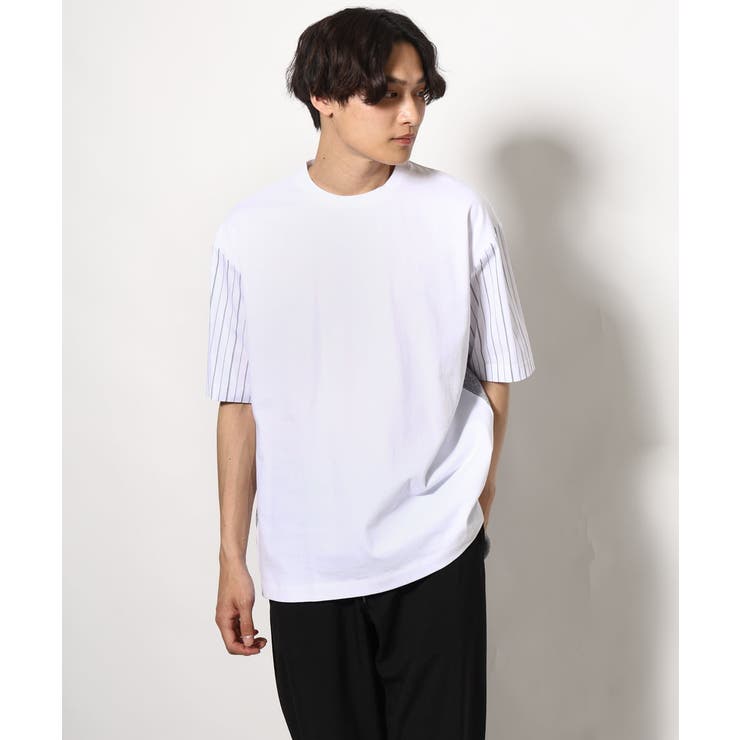 バックシャン切り替えカットソー（デザテクシリーズ） | a.v.v【MEN】 | 詳細画像13 