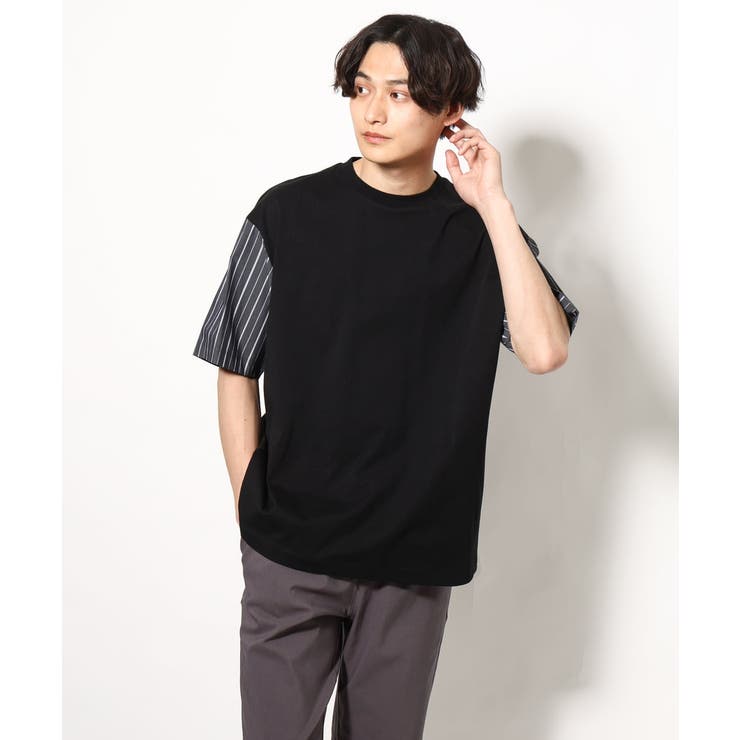 バックシャン切り替えカットソー（デザテクシリーズ） | a.v.v【MEN】 | 詳細画像17 