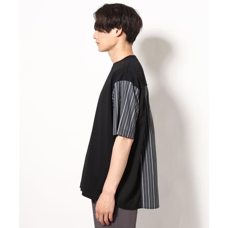 バックシャン切り替えカットソー（デザテクシリーズ） | a.v.v【MEN】 | 詳細画像18 