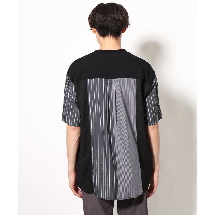 バックシャン切り替えカットソー（デザテクシリーズ） | a.v.v【MEN】 | 詳細画像19 