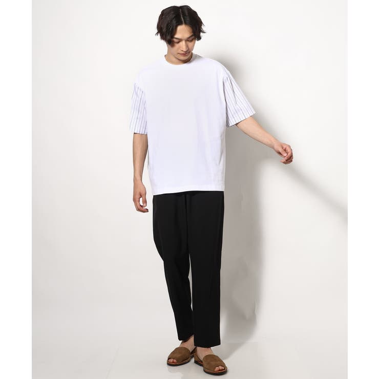 バックシャン切り替えカットソー（デザテクシリーズ） | a.v.v【MEN】 | 詳細画像4 