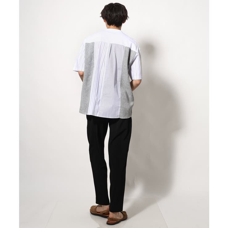 バックシャン切り替えカットソー（デザテクシリーズ） | a.v.v【MEN】 | 詳細画像5 