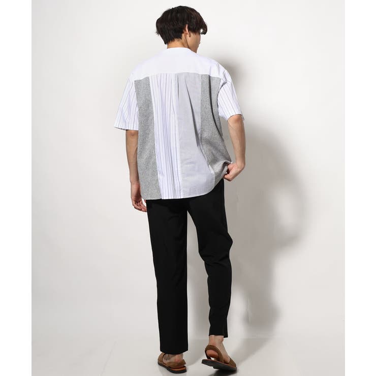 バックシャン切り替えカットソー（デザテクシリーズ） | a.v.v【MEN】 | 詳細画像6 