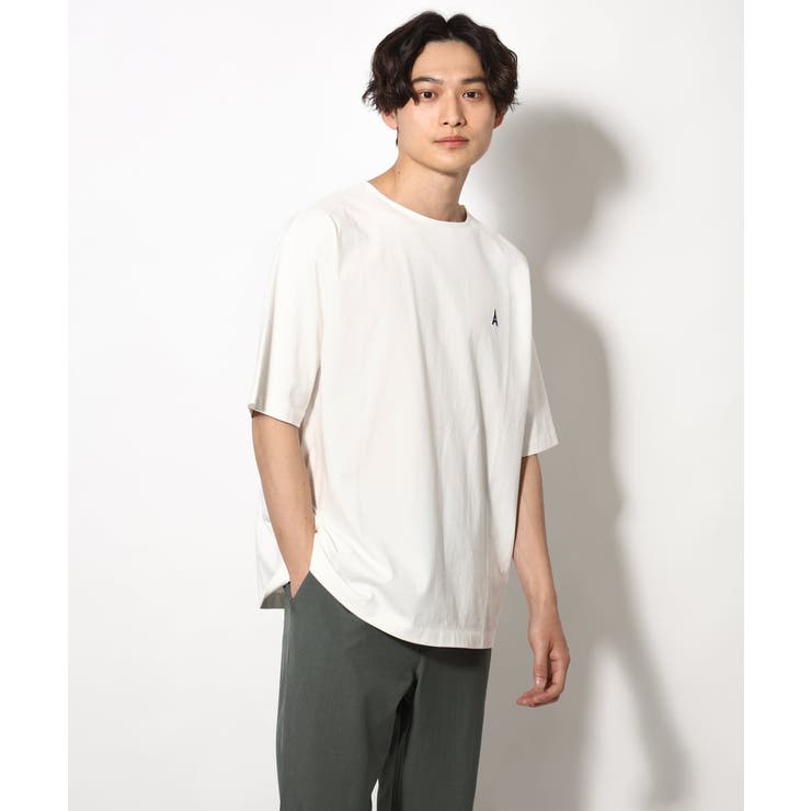 【定番アイテム】エッフェル塔刺繍ボートネックTシャツ | a.v.v【MEN】 | 詳細画像19 