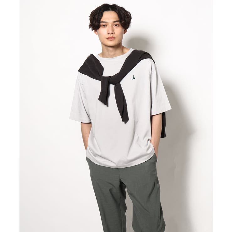【定番アイテム】エッフェル塔刺繍ボートネックTシャツ | a.v.v【MEN】 | 詳細画像22 