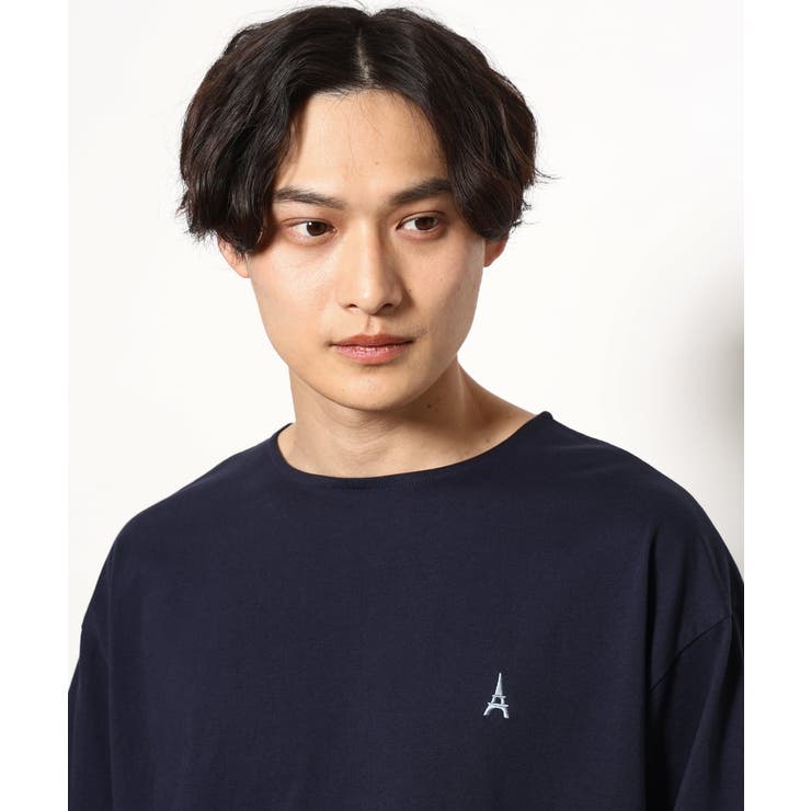 【定番アイテム】エッフェル塔刺繍ボートネックTシャツ | a.v.v【MEN】 | 詳細画像34 