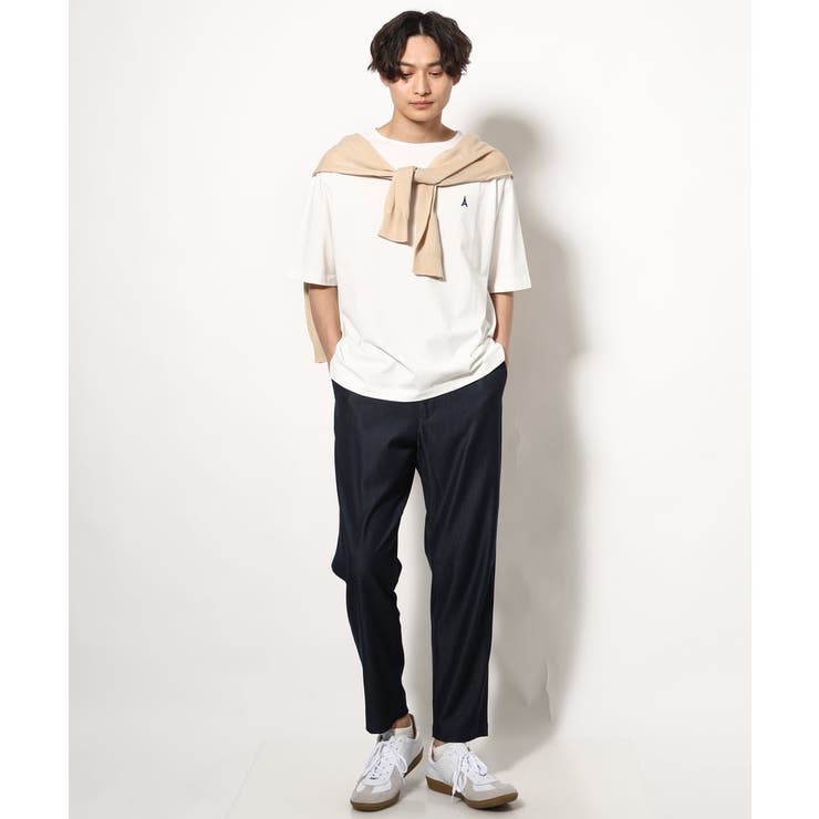 【定番アイテム】エッフェル塔刺繍ボートネックTシャツ | a.v.v【MEN】 | 詳細画像4 