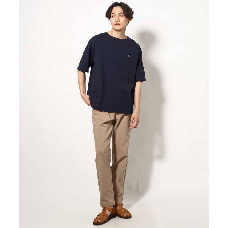 【接触冷感】エッフェル塔刺繍ボートネックTシャツ | a.v.v【MEN】 | 詳細画像10 
