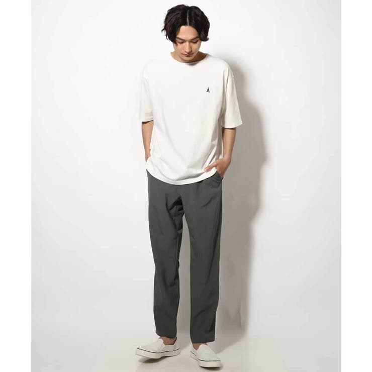 【接触冷感】エッフェル塔刺繍ボートネックTシャツ | a.v.v【MEN】 | 詳細画像17 