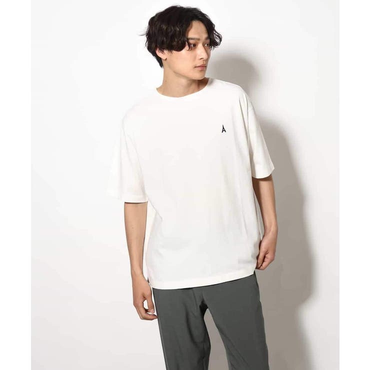 【接触冷感】エッフェル塔刺繍ボートネックTシャツ | a.v.v【MEN】 | 詳細画像29 