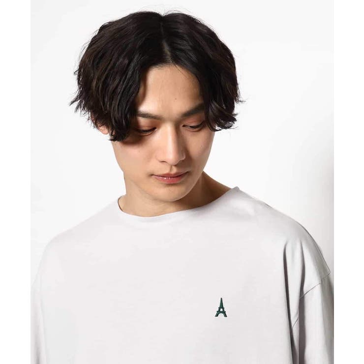 【接触冷感】エッフェル塔刺繍ボートネックTシャツ | a.v.v【MEN】 | 詳細画像34 