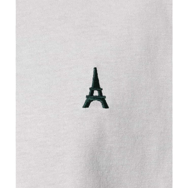 【接触冷感】エッフェル塔刺繍ボートネックTシャツ | a.v.v【MEN】 | 詳細画像8 