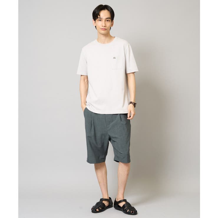 【接触冷感/綿100％】ワンポイント刺繍半袖Tシャツ | a.v.v【MEN】 | 詳細画像14 