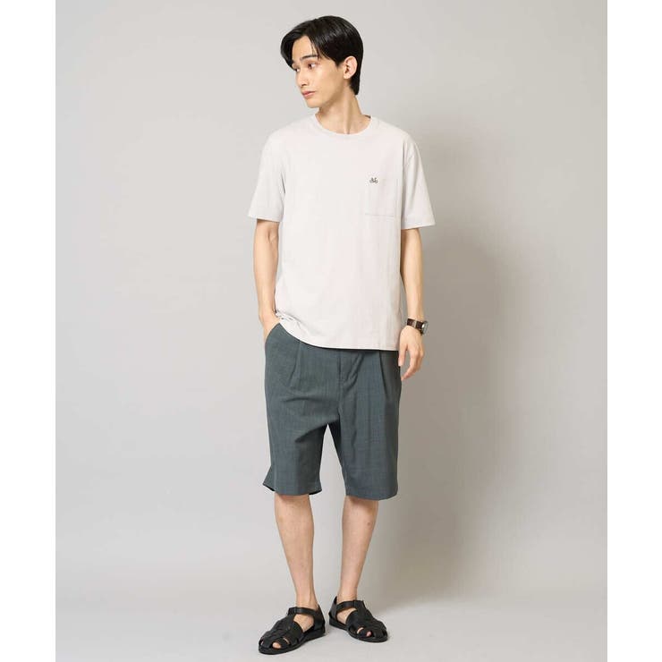 【接触冷感/綿100％】ワンポイント刺繍半袖Tシャツ | a.v.v【MEN】 | 詳細画像15 