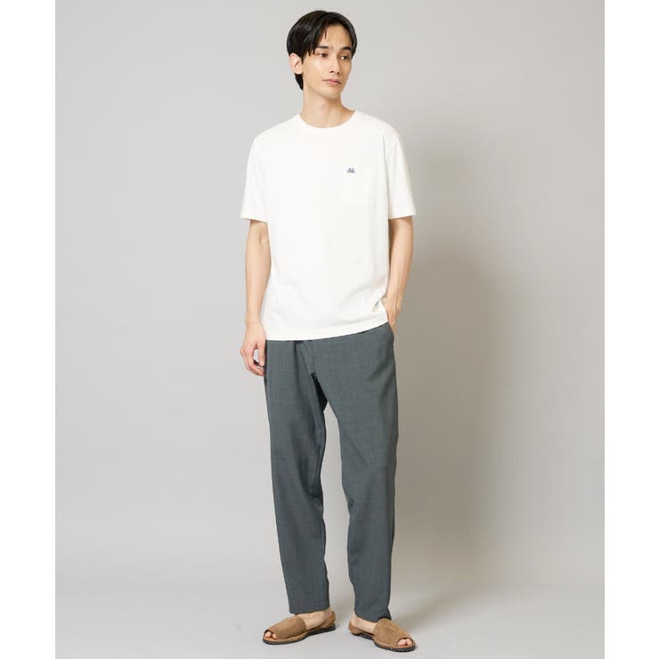 【接触冷感/綿100％】ワンポイント刺繍半袖Tシャツ | a.v.v【MEN】 | 詳細画像20 