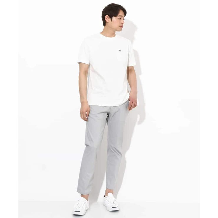 【接触冷感/綿100％】ワンポイント刺繍半袖Tシャツ | a.v.v【MEN】 | 詳細画像3 