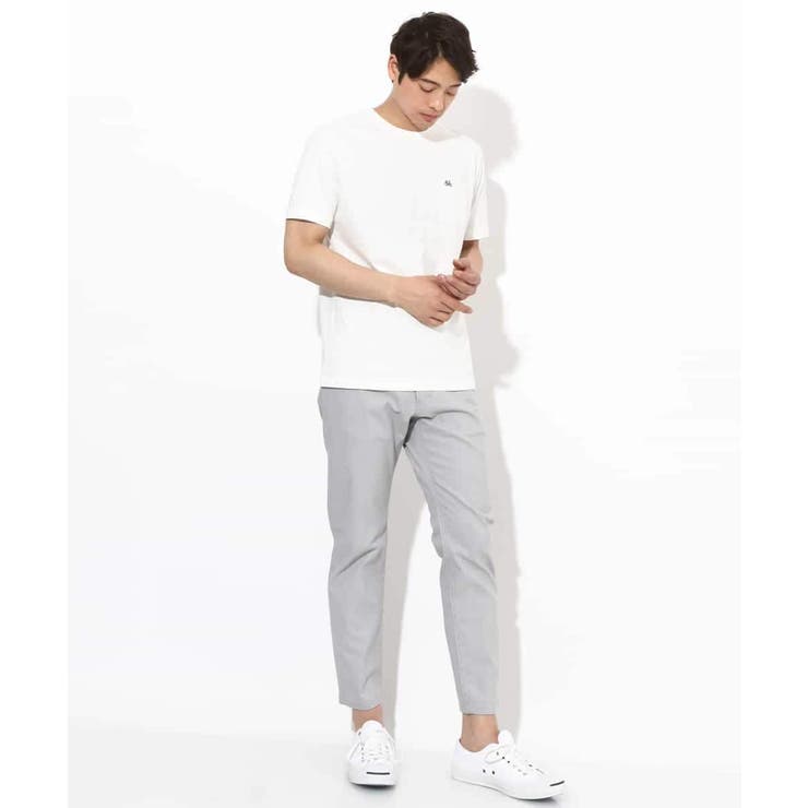 【接触冷感/綿100％】ワンポイント刺繍半袖Tシャツ | a.v.v【MEN】 | 詳細画像4 