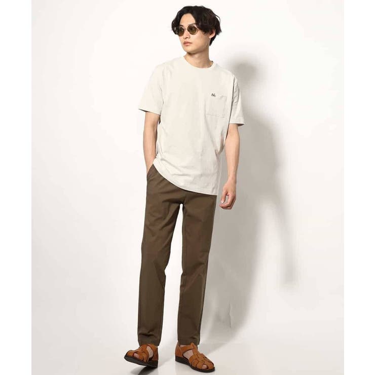 【接触冷感/綿100％】ワンポイント刺繍半袖Tシャツ | a.v.v【MEN】 | 詳細画像6 