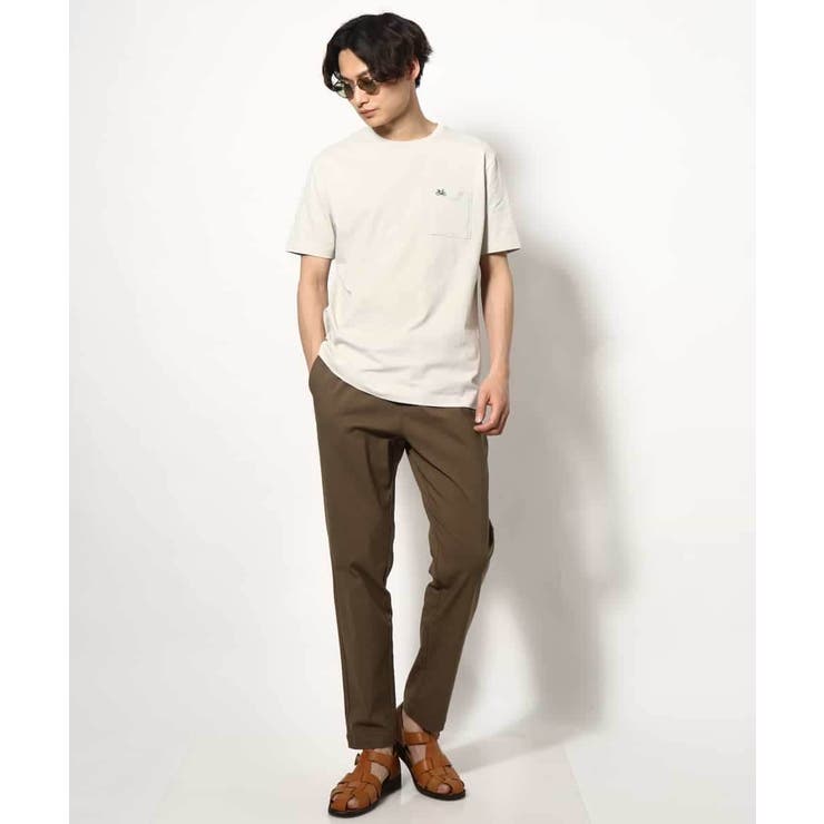 【接触冷感/綿100％】ワンポイント刺繍半袖Tシャツ | a.v.v【MEN】 | 詳細画像7 