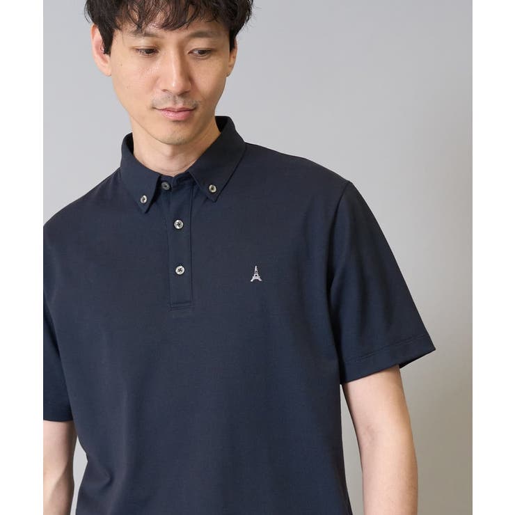 ボタンダウン カノコポロシャツ ワンポイント刺繍入り | a.v.v【MEN】 | 詳細画像1 