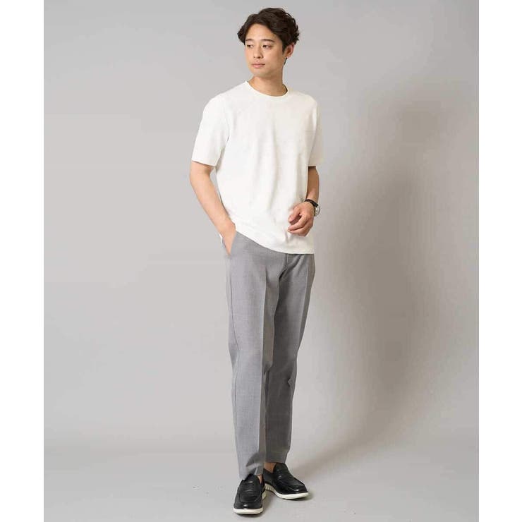 【接触冷感 イージーケア】キカジャカードクルーネックカットソー 通勤 | a.v.v【MEN】 | 詳細画像11 