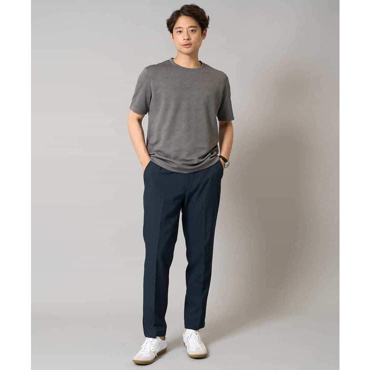 【接触冷感 イージーケア】キカジャカードクルーネックカットソー 通勤 | a.v.v【MEN】 | 詳細画像15 