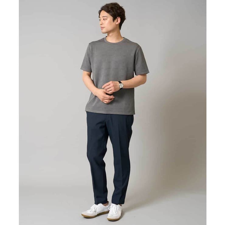 【接触冷感 イージーケア】キカジャカードクルーネックカットソー 通勤 | a.v.v【MEN】 | 詳細画像17 