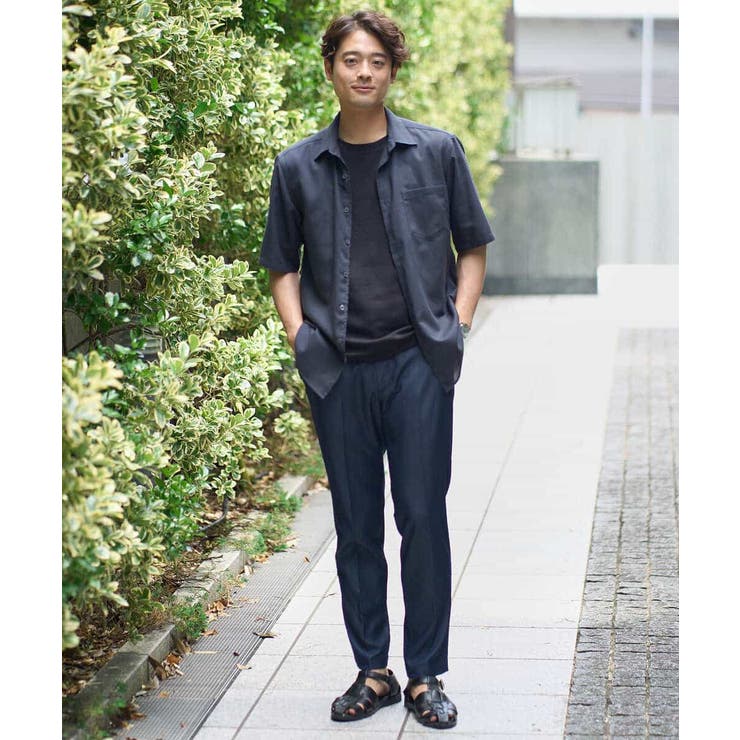 【接触冷感 イージーケア】キカジャカードクルーネックカットソー 通勤 | a.v.v【MEN】 | 詳細画像8 