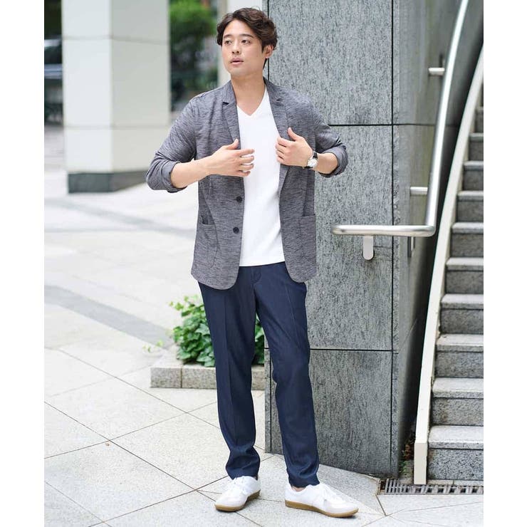 【接触冷感/イージーケア/毛玉になりにくい】ライトアゼＶネックカットソー | a.v.v【MEN】 | 詳細画像12 