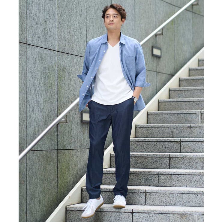 【接触冷感/イージーケア/毛玉になりにくい】ライトアゼＶネックカットソー | a.v.v【MEN】 | 詳細画像13 