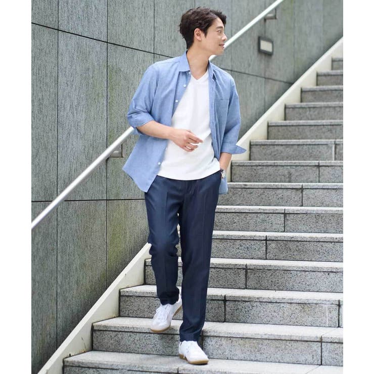 【接触冷感/イージーケア/毛玉になりにくい】ライトアゼＶネックカットソー | a.v.v【MEN】 | 詳細画像15 