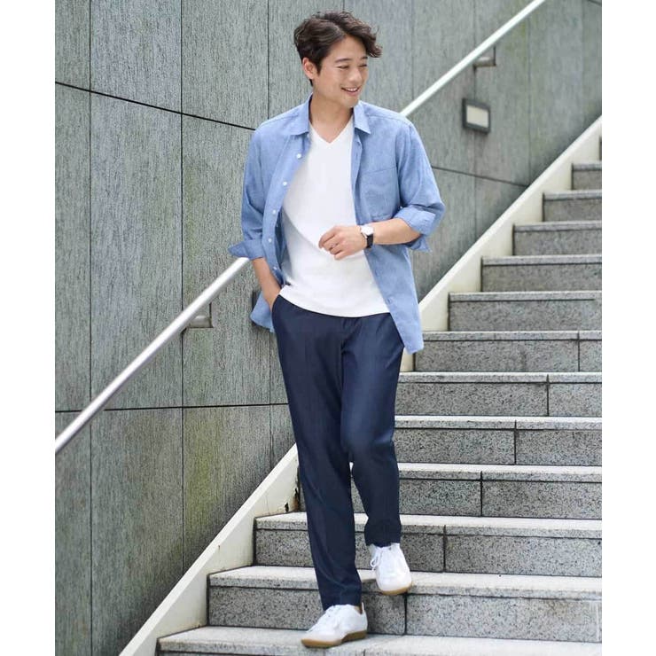 【接触冷感/イージーケア/毛玉になりにくい】ライトアゼＶネックカットソー | a.v.v【MEN】 | 詳細画像16 