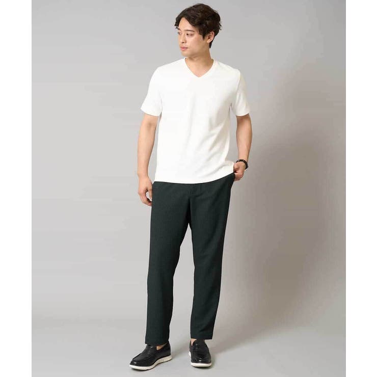 【接触冷感/イージーケア/毛玉になりにくい】ライトアゼＶネックカットソー | a.v.v【MEN】 | 詳細画像17 