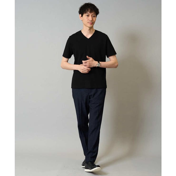 【接触冷感/イージーケア/毛玉になりにくい】ライトアゼＶネックカットソー | a.v.v【MEN】 | 詳細画像20 