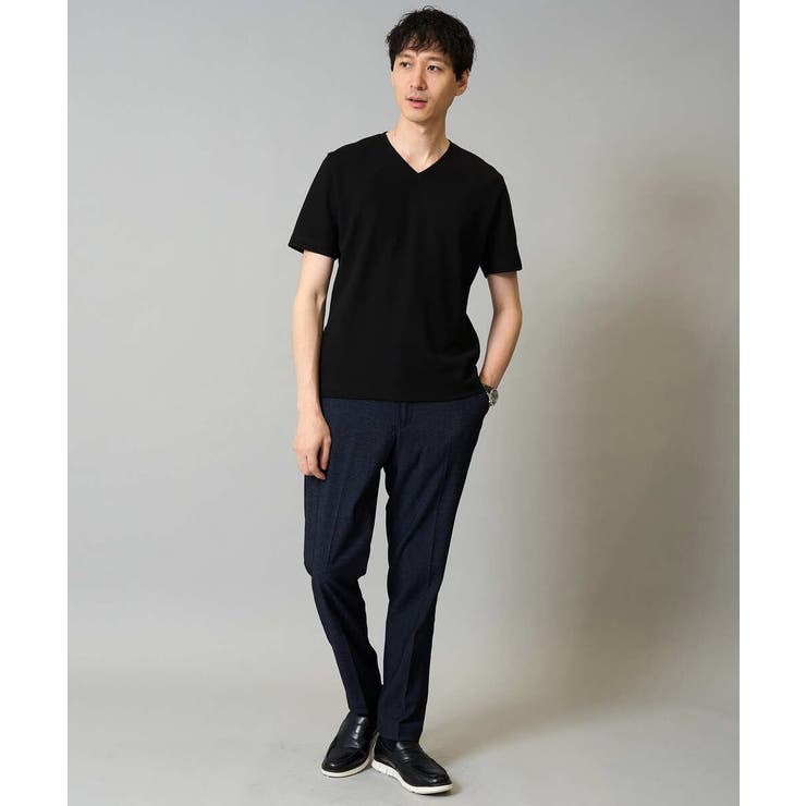 【接触冷感/イージーケア/毛玉になりにくい】ライトアゼＶネックカットソー | a.v.v【MEN】 | 詳細画像21 