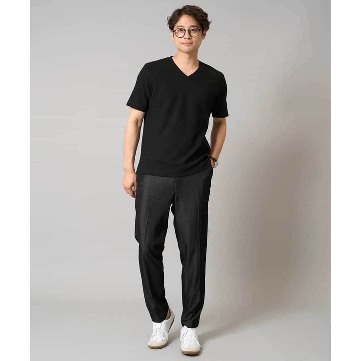 【接触冷感/イージーケア/毛玉になりにくい】ライトアゼＶネックカットソー | a.v.v【MEN】 | 詳細画像24 