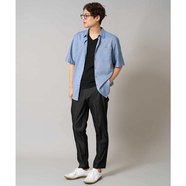 【接触冷感/イージーケア/毛玉になりにくい】ライトアゼＶネックカットソー | a.v.v【MEN】 | 詳細画像28 