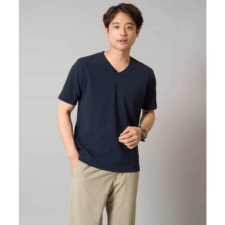 【接触冷感/イージーケア/毛玉になりにくい】ライトアゼＶネックカットソー | a.v.v【MEN】 | 詳細画像29 