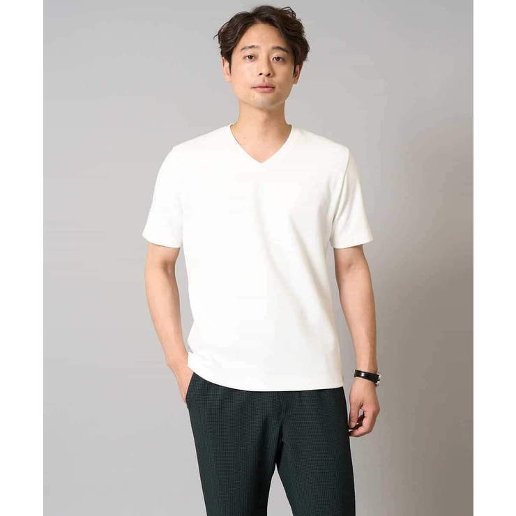 【接触冷感/イージーケア/毛玉になりにくい】ライトアゼＶネックカットソー | a.v.v【MEN】 | 詳細画像36 