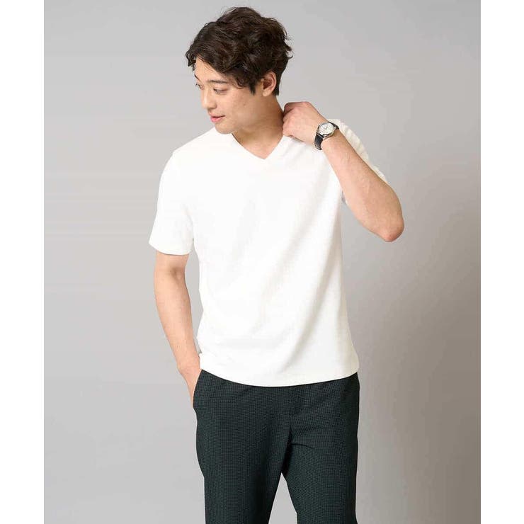 【接触冷感/イージーケア/毛玉になりにくい】ライトアゼＶネックカットソー | a.v.v【MEN】 | 詳細画像38 