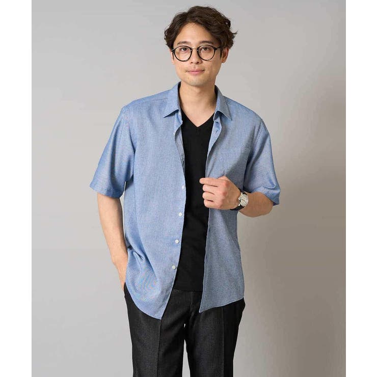 【接触冷感/イージーケア/毛玉になりにくい】ライトアゼＶネックカットソー | a.v.v【MEN】 | 詳細画像40 