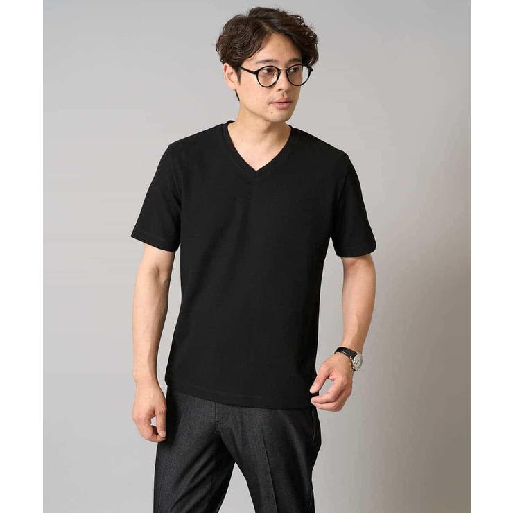 【接触冷感/イージーケア/毛玉になりにくい】ライトアゼＶネックカットソー | a.v.v【MEN】 | 詳細画像41 