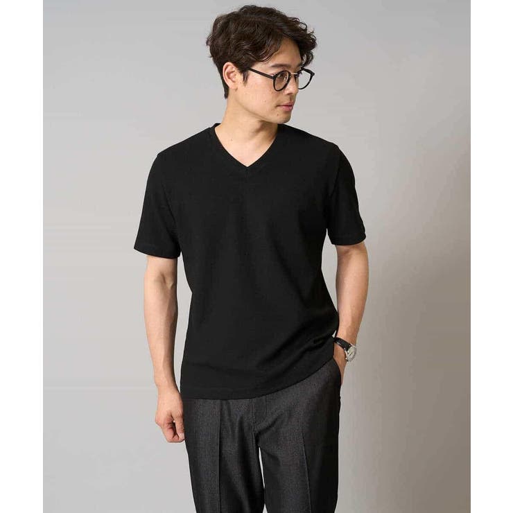 【接触冷感/イージーケア/毛玉になりにくい】ライトアゼＶネックカットソー | a.v.v【MEN】 | 詳細画像42 