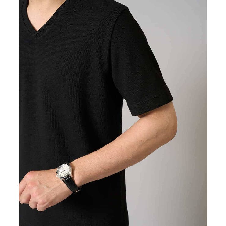 【接触冷感/イージーケア/毛玉になりにくい】ライトアゼＶネックカットソー | a.v.v【MEN】 | 詳細画像46 