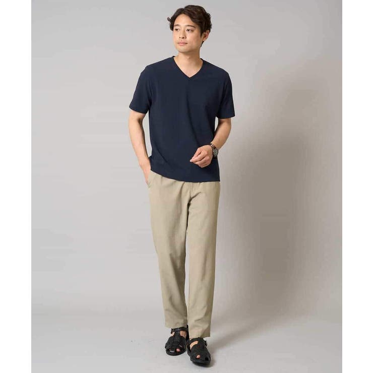 【接触冷感/イージーケア/毛玉になりにくい】ライトアゼＶネックカットソー | a.v.v【MEN】 | 詳細画像6 