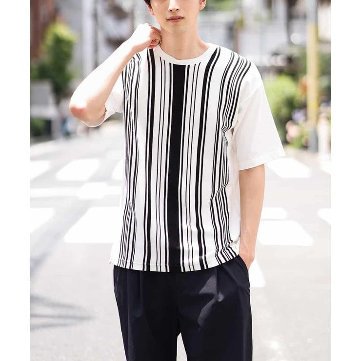 前身ストライプニット切替カットソー 品番 Itkw A V V Men アーヴェヴェ のメンズ ファッション通販 Shoplist ショップリスト