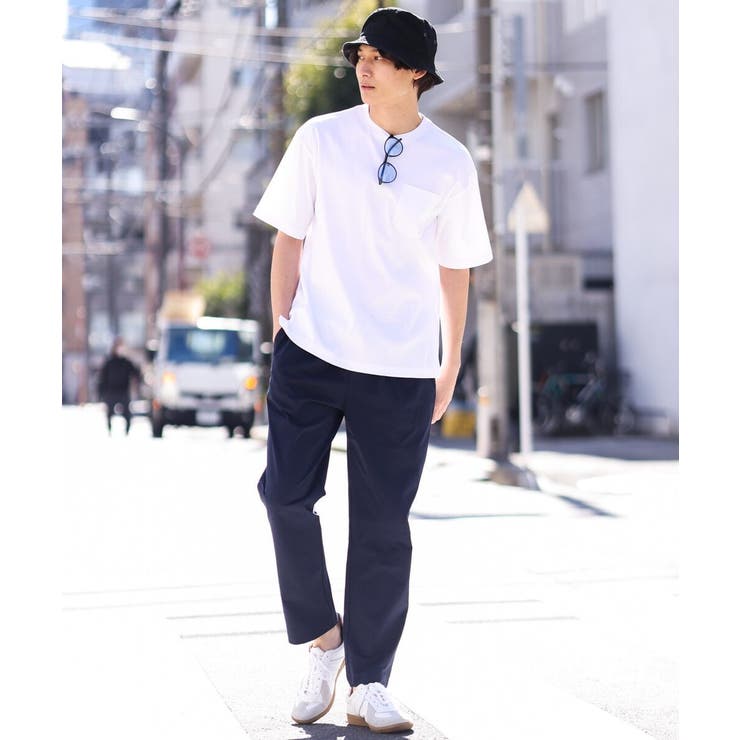 【接触冷感/S-XXL】シルケットスムースワイドシルエットTシャツ | a.v.v【MEN】 | 詳細画像15 