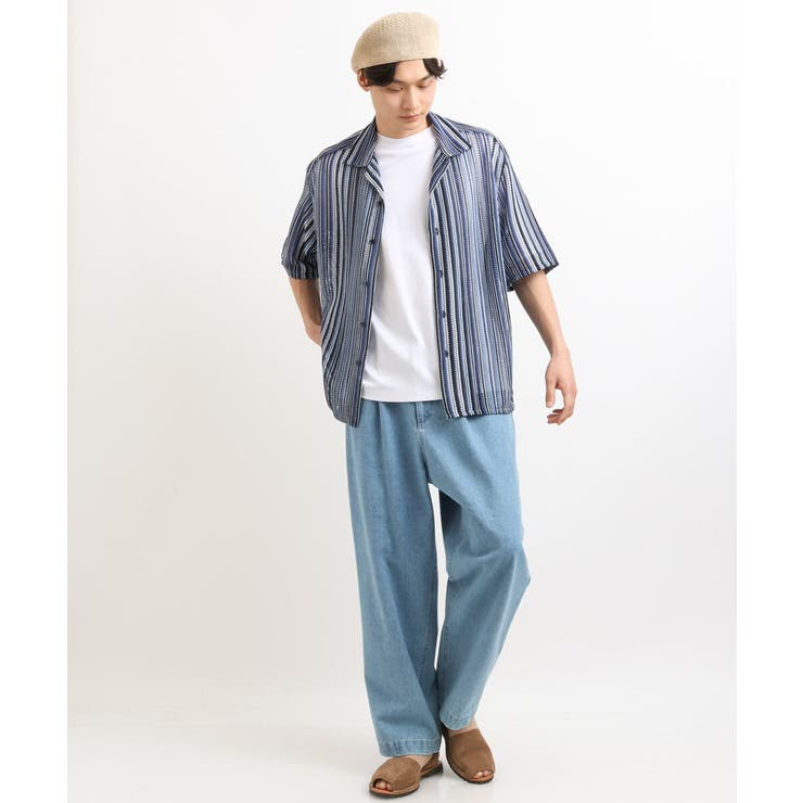 【接触冷感/S-XXL】シルケットスムースワイドシルエットTシャツ | a.v.v【MEN】 | 詳細画像16 