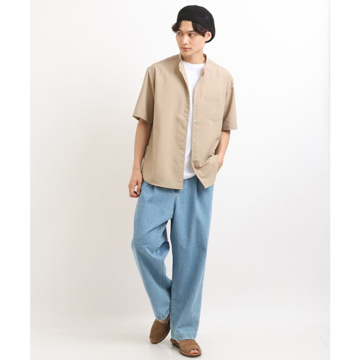 【接触冷感/S-XXL】シルケットスムースワイドシルエットTシャツ | a.v.v【MEN】 | 詳細画像18 