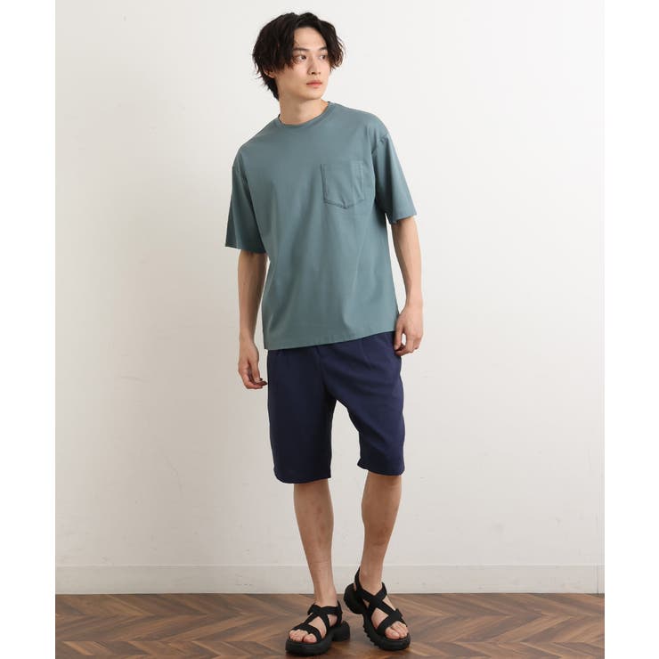 【接触冷感/S-XXL】シルケットスムースワイドシルエットTシャツ | a.v.v【MEN】 | 詳細画像2 